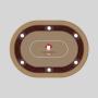 Texas Poker Table - Mini 6 Player Gambling Set