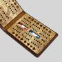 Personalized Travel Cribbage Board Game - Leather Gift