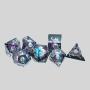 DND Father Christmas Resin Dice Set - Pearl Edge Gift