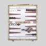 Luxury PU Leather Chess Checkers Game Set - Backgammon Board