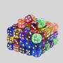 Transparent Acrylic D6 Dice Set - Multicolor Game Accessories