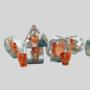 YuSun Resin DND Dice 7Pcs Round Edge Cock Inclusion Dice
