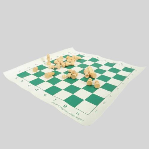 Portable Plastic Chess & Checkers Set