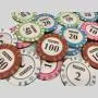 Apollo Deluxe Poker Chips - 100 Pcs Custom Printed Clay Casino Chips Apollo Deluxe Poker Chips - 100 Pcs Custom Printed Clay Casino Chips