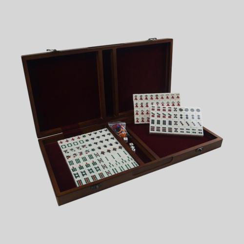 Custom Luxury Beech Mahjong Set - Folding Table & Storage Box