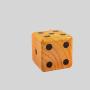 Collapsible Wooden Dice Game Set