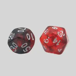 7Pcs Red DND RPG Dice Set with Cup, Ready to Ship