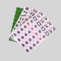 Travel Mini Mahjong Tiles Set - 24/26/28/30mm Bicolor