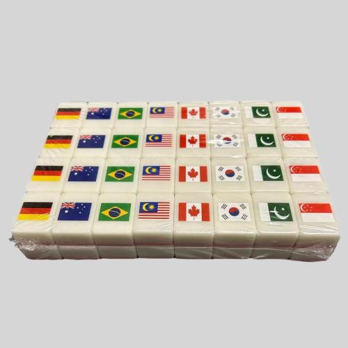 Custom Travel Mahjong Set - Singapore, Japan, Taiwan Tiles