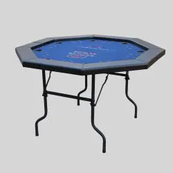 Octagonal Poker Table, Folding Metal Legs, Cheap MDF Poker Table