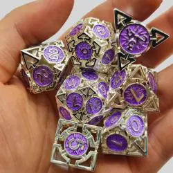 Metal Polyhedral Dice Set - D&D RPG Dice