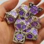 Metal Polyhedral Dice Set - D&D RPG Dice