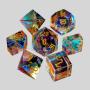 Custom Engraved Dice Set - DND Prism Crystal Dice
