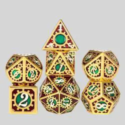 Metal Polyhedral Dice Set - 12pcs D6
