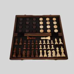 Magnetic Folding Wooden Chess Set - Adult Kids Game