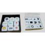 20mm Custom Acrylic Dice - 6 Sides, White, Rounded Corners
