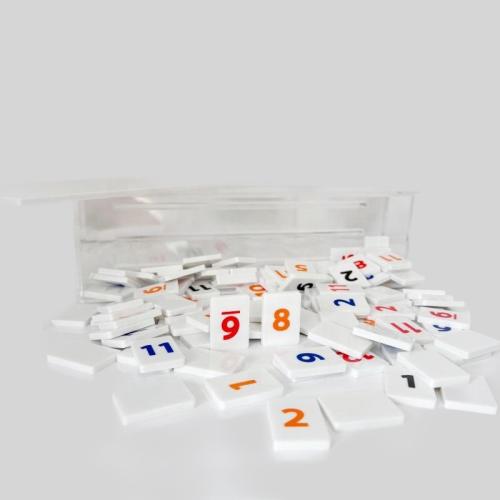 Luxury Acrylic Rummy Tiles - 160pcs Game Set Gift