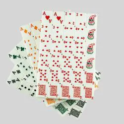 Custom 36mm Green Ivory Mahjong Tiles Set - Poker Rummy Game Cards