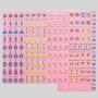 Custom Petal Pink Acrylic Mahjong Tiles Set