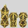 DND Metal Steel Dice Set - Green & Gold (DDD002-2)