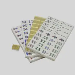 Crystal Mahjong Tiles 20mm Plastic Acrylic Game Set