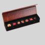 Custom Multicolor Polyhedral Dice Set with PU Leather Box