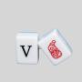 OEM Engraved Acrylic Alphabet Toy, Mahjong Tiles, Educational Game