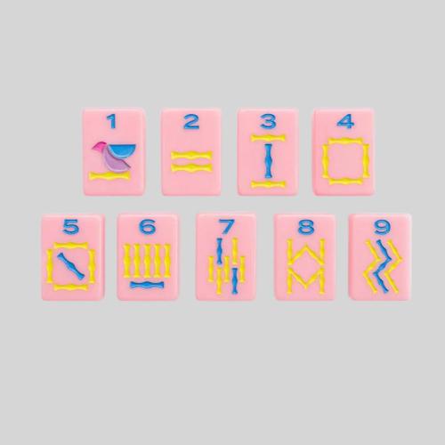 Custom Colorful Mahjong Set - Acrylic Game for Party Entertainment