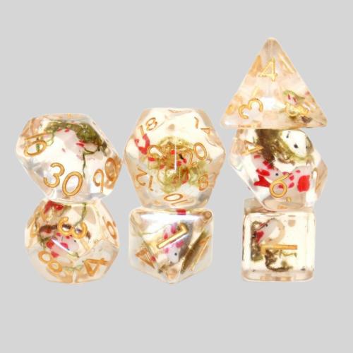 YuSun Resin Polyhedral D&D Dice Set (4-20 Sides)