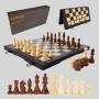 Wooden Magnetic Chess Checkers Set - Kaiyuan High Quality
