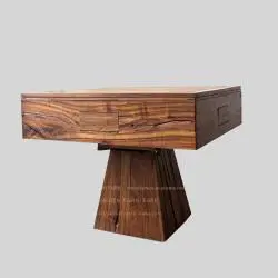 Black Walnut Mahjong Table - Wabi-Sabi Style