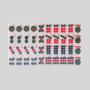 Mini American Mahjong Set - 166pcs Ivory Melamine Tiles