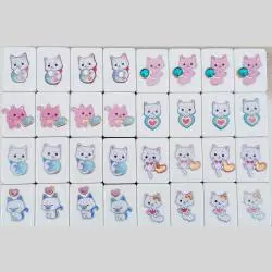 Custom Seaside Escape Mahjong Tile Game - 49 Blocks
