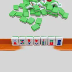 Mini Portable Travel Mahjong Set - Plastic Gaming Tiles