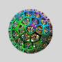 Colorful 100D Metal Dice - D100 Polyhedral Dice for D&D