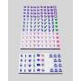 Colorful Acrylic Mahjong Tiles - Modern Gambling Games