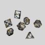 Udixi Polyhedral Dice Set - Custom Logo D&D RPG Metal Dice