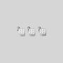 Sterling Silver Dice Charms for Jewelry Making