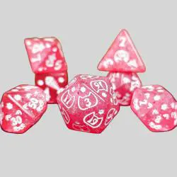 Pink Cat DND Dice Set - 7Pcs Polyhedral RPG Dice