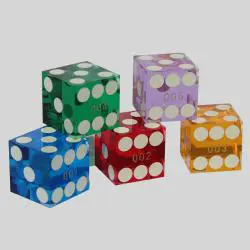 Custom Acrylic Dice Set - 5mm DND Gaming Dice with Metal Case