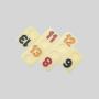 Rummy Game Set - Melamine Ivory Chips (No Box)
