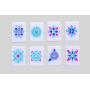 Hand Engraved Purple Mahjong Tiles - Custom Acrylic Set