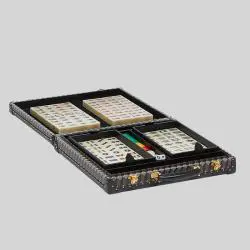 Luxury Leather Mahjong Set - Christmas Gift Game