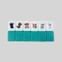 Custom Animal Flag Fruit Mahjong Set - 65pcs Sticker