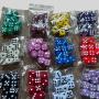 Acrylic Dice Set - 10pcs/Set, 16mm Polyhedral Dice