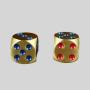 Mini Brass Dice - Handmade Casino Party Game Dices