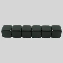 20mm Acrylic Dice - Custom Black Blank Game Dice