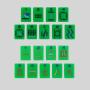 Acrylic Mahjong Tiles Set - American MahJongg Game