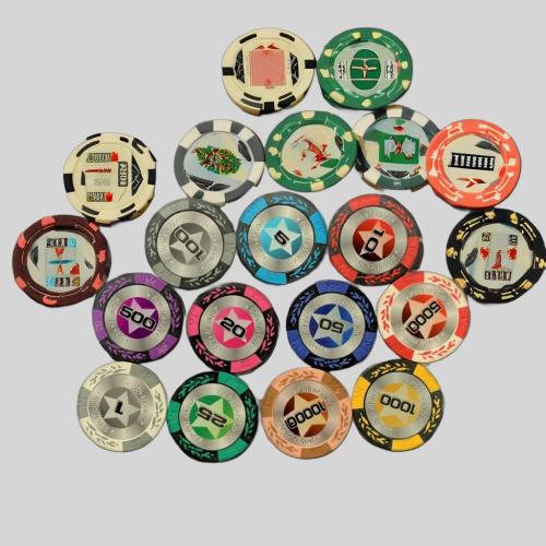 Custom Logo Poker Chips - 14g Clay Casino Chips