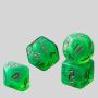 Udixi Glitter Polyhedral Dice Set - D&D RPG Acrylic Dice